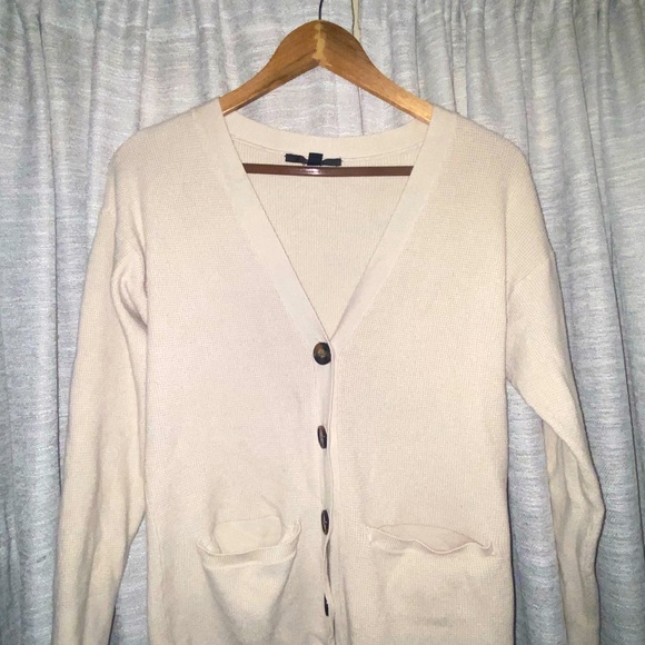 Cyrus White Button Up cardigan XS - Picture 2 of 6